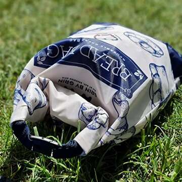 GRIN BY GRIN- 2 Packs Bread Bags, Zipper Reusable Bread Bags for Homemade Bread Loaf, Freezer Bread Storage Bag, Bread Container, Fresh Keeping Extra Large Bread Bags, Reusable Food Storage Bag