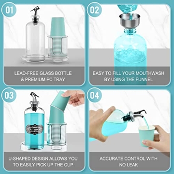 Elegant BYAWAY Mouthwash Dispenser for Bathroom Style