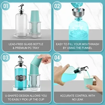 Elegant BYAWAY Mouthwash Dispenser for Bathroom Style