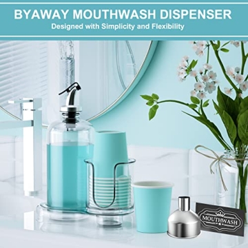 Elegant BYAWAY Mouthwash Dispenser for Bathroom Style