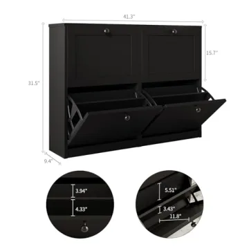 VOWNER Shoe Cabinet - Stylish Entryway Storage Solution
