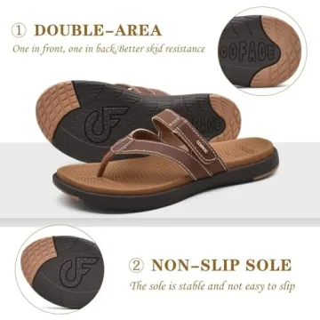 Comfortable Orthotic Flip Flops for Women - Arch Support