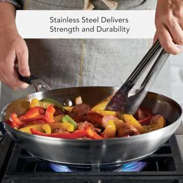 KitchenAid 10-Piece Stainless Steel Cookware Set for All