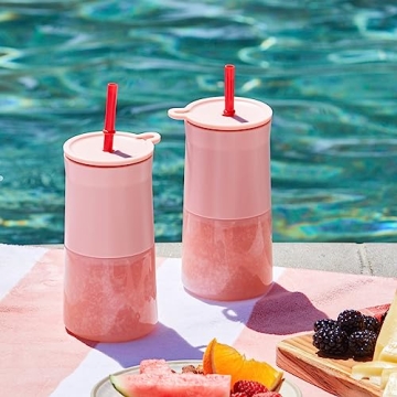 Rabbit Frozen Cocktail Silicone Tumbler, Set of 2, Pink