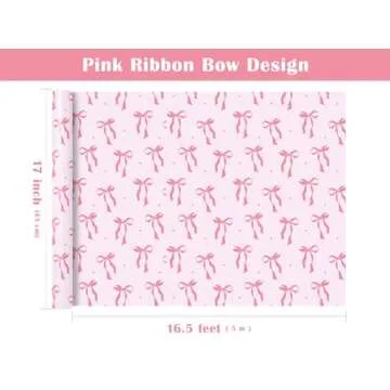 Wrapaholic Pink Bow Wrapping Paper Roll for All Occasions