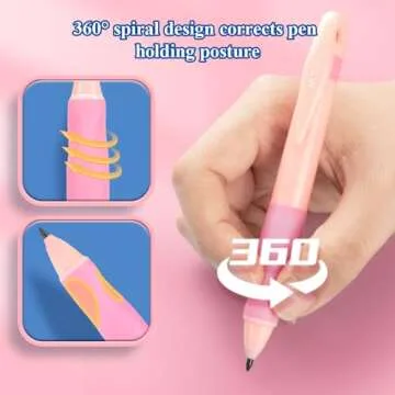 M&G Mechanical Pencil Set, 2mm Mechanical Pencil, With Eraser Refill and Sharpener, School Supplies, Drawing Pencils, Sketching Pencils，Aesthetic Mechanical Pencils for Writing (Pink)