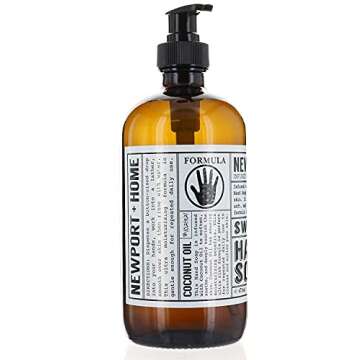 2 Bottles, Newport + Home Hand Soap, Sweet Orange 16 oz/473ml Infused w/Coconut Oil & Essential Oil ...