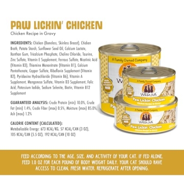 Weruva Classic Cat Food Paw Lickin’ Chicken in Gravy