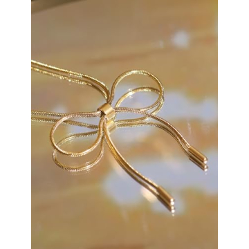 Dainty Bow Pendant Necklace for Elegant Style