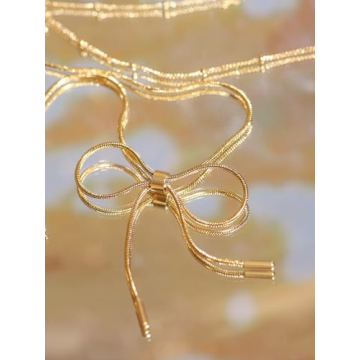 Dainty Bow Pendant Necklace for Elegant Style