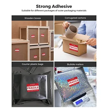 MUNBYN 3" x 2" Fragile Stickers for Safe Shipping