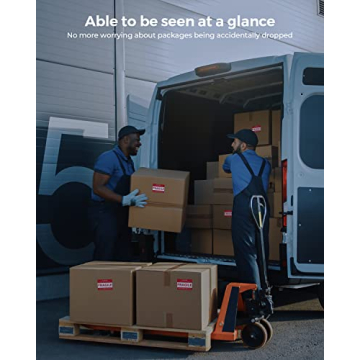 MUNBYN 3" x 2" Fragile Stickers for Safe Shipping