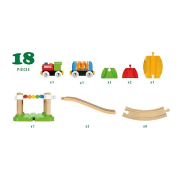 BRIO My First Railway Beginner Pack Wooden Toy Train Set