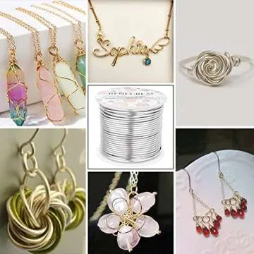 BENECREAT 12 Gauge Aluminum Craft Wire, 100FT Roll