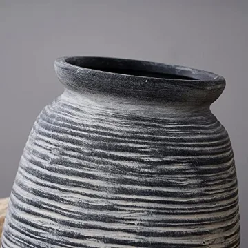 Elegant SIDUCAL Rustic Farmhouse Flower Vase for Home