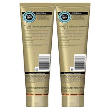 Pantene, Sulfate and Paraben Free Conditioner with Argan Oil, Pro-V Gold Series, for Natural and Cur...