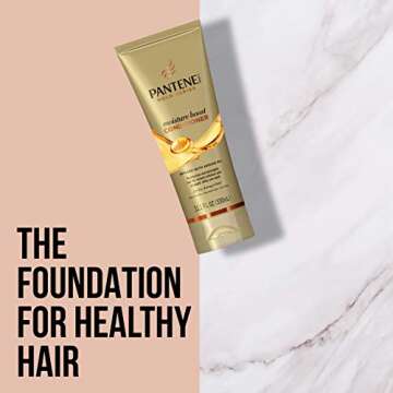 Pantene, Sulfate and Paraben Free Conditioner with Argan Oil, Pro-V Gold Series, for Natural and Curly Textured Hair, 8.4 fl oz, Twin Pack