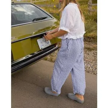 Pajama Pants Womens Buffalo Plaid Pj Pants Sleep Joggers Checkered Boxer Pajamas Bottoms for Women Pjs Long Pants Sleepwear