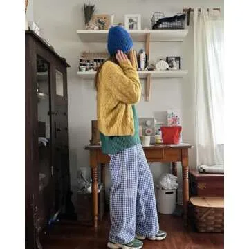 Pajama Pants Womens Buffalo Plaid Pj Pants Sleep Joggers Checkered Boxer Pajamas Bottoms for Women Pjs Long Pants Sleepwear