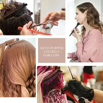 YISSION 12 PCS Hair Clips for Styling Sectioning, 3.1 Inch Matte Alligator No Crease Duck Billed Hair Clips, Hair Barrettes and Styling Accessories for Women Girls