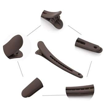 YISSION 12 PCS Hair Clips for Styling Sectioning, 3.1 Inch Matte Alligator No Crease Duck Billed Hair Clips, Hair Barrettes and Styling Accessories for Women Girls