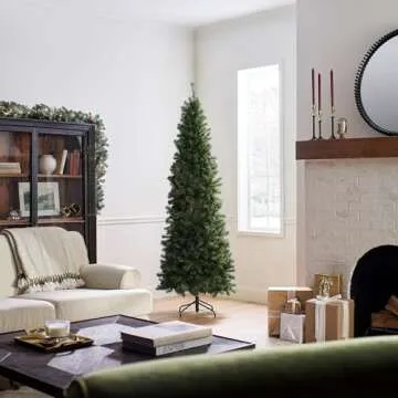 National Tree Slim 7ft Christmas Tree for Cozy Spaces