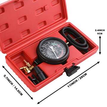 Hromee Fuel Pump Vacuum Tester Gauge Tool Kit