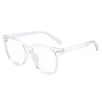 PANNER Oversized Square Blue Light Blocking Glasses for Women and Men - Anti Glare & Reduce Eyestrai...