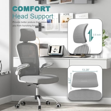 Mimoglad Ergonomic Office Chair with Adjustable Support