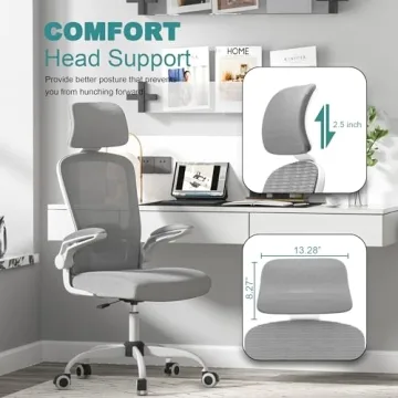 Mimoglad Ergonomic Office Chair with Adjustable Support