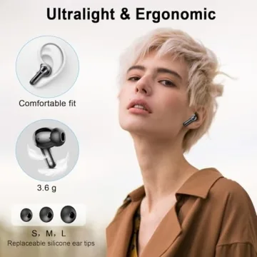 Bluetooth 5.4 Mini Earbuds with 36H Playtime & Noise Cancelling