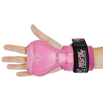Women's Cobra Grips in Stylish Pink for Lifting Support