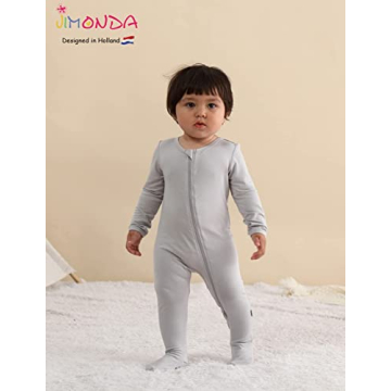 Jimonda Baby Pajamas with Zipper - Cute & Comfy Footies