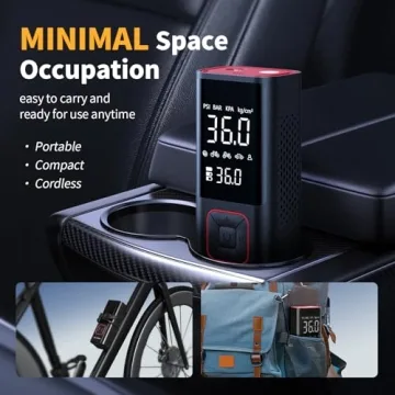 Powools Cordless Tire Inflator - 150PSI Compact Pump