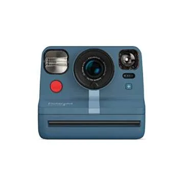 Polaroid Now+ Blue Gray (9063) - Bluetooth Connected Instant Film Camera with Filters