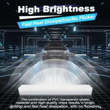 FERUERW Hexagon Garage Lights, High Brightness 168W 6500K 18480Lumens Honeycomb Hexagon Led Garage Light 5 Grid for Garage, Auto Beauty Shop, Car Detailing Shop, Workshop