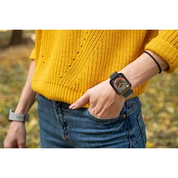 Durable Hard PC Case with Tempered Glass for Apple Watch