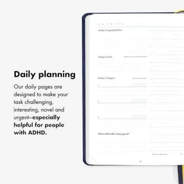 BestSelf Self Journal 13-Week Productivity Journal with Prompts, Undated Planner and Guided Journal for Women and Men, Black