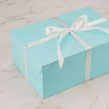 UnicoPak Blue Gift Boxes - Stylish, Sturdy, Versatile 10 Pack