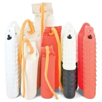 SportDOG Brand Canvas Dummies - Hunting Dog Training Tool - Weighted Bumper for Easy Throwing - Readily Holds Game Scent - Floats - Puppy - Orange