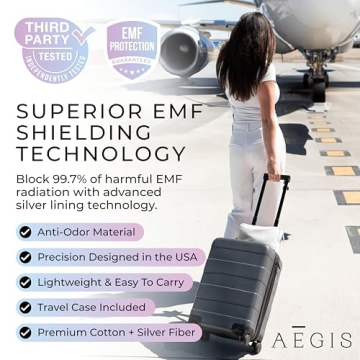 Aegis Faraday Blanket - Stylish EMF Protection for Travel