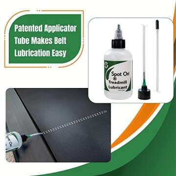 Premium Treadmill Belt Lubricant - Made in The USA - Patented Application Tube and Precision Twist Cap - 100% Pure Silicone - Spot On