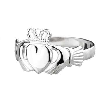Biddy Murphy Women's Claddagh Maids Ring - Classic Sterling Silver