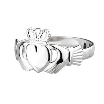 Biddy Murphy Women's Claddagh Maids Ring - Classic Sterling Silver