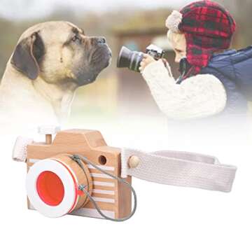 Mini Wooden Camera - A Colorful and Fun Educational Toy for Kids