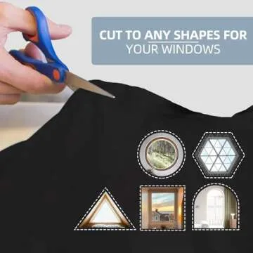 Joydeco Portable Blackout Curtains, Blackout Shades (118" x 57"), Blackout Window Cover Blackout Blinds, Blackout Curtains for Bedroom Windows Baby Nursery Room Darkening Travel