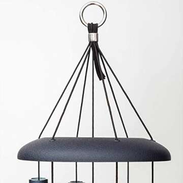 Corinthian Bells by Wind River – 30 inch Midnight Blue Wind Chime for Patio, Backyard, Garden, and Outdoor Decor (Aluminum Chime) Made in The USA