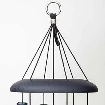 Corinthian Bells by Wind River – 30 inch Midnight Blue Wind Chime for Patio, Backyard, Garden, and Outdoor Decor (Aluminum Chime) Made in The USA