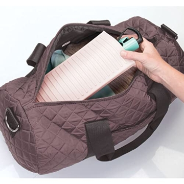 mDesign Silicone Heat-Resistant Styling Tool Mat & Pouch