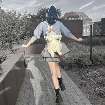 Chongker Cat Plush Backpack - Realistic Cat Design